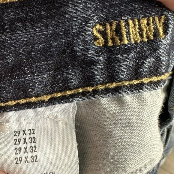 American Eagle Jeans Mens Size 29x32  Core Flex Skinny Distressed Medium - Picture 7 of 7